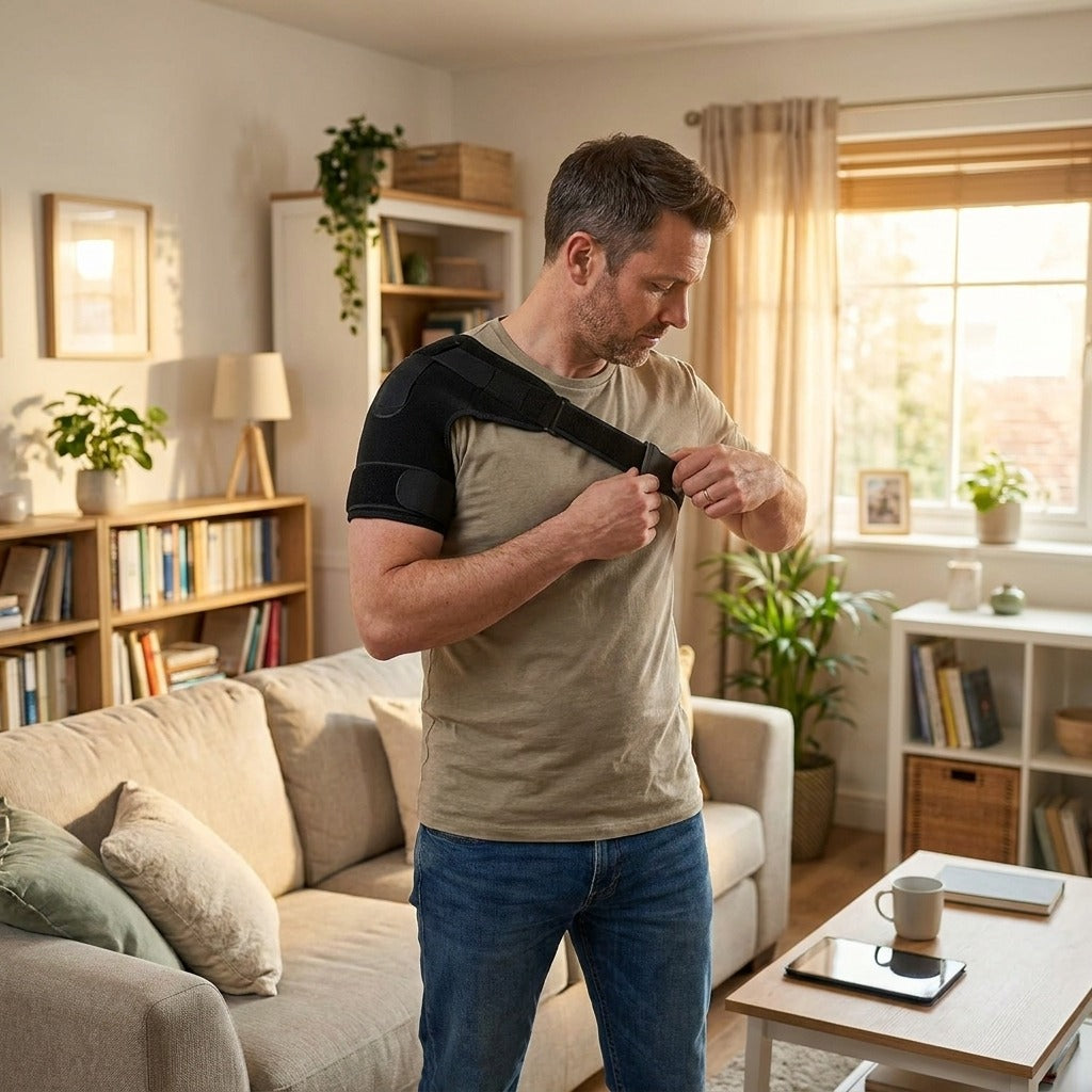 Adjustable Shoulder Support Brace - at home