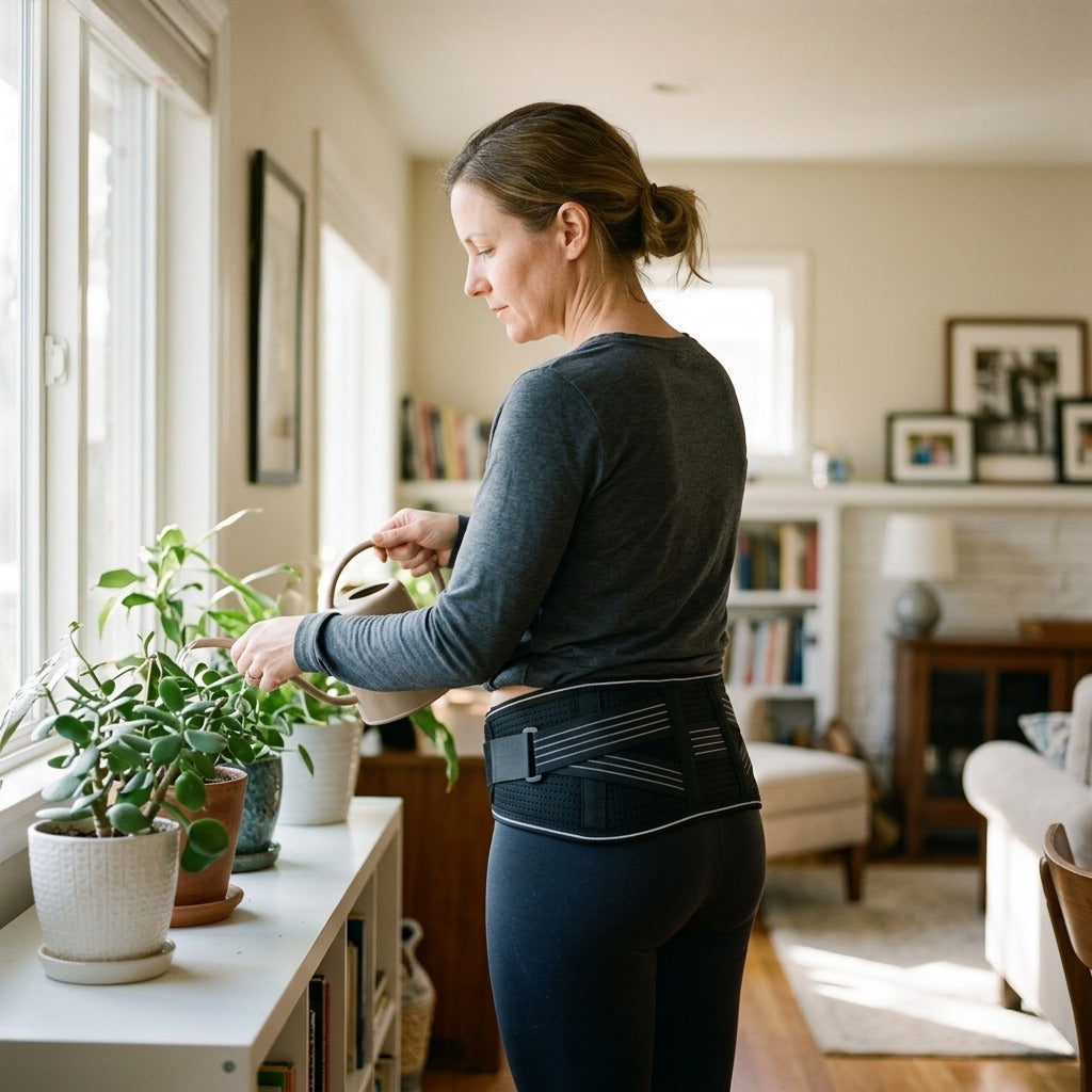Adjustable SI Hip and Pelvic Support Belt - at home