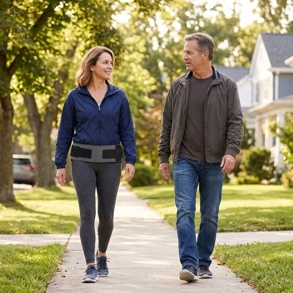Adjustable SI Joint Hip Belt for Women and Men - in everyday life
