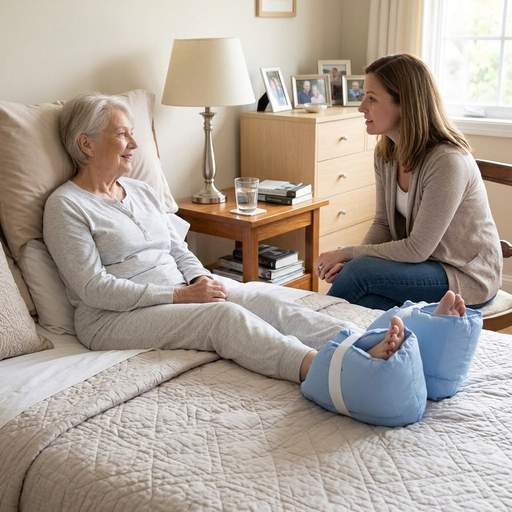 Adjustable Soft Heel Cushion and Ankle Support - in everyday life