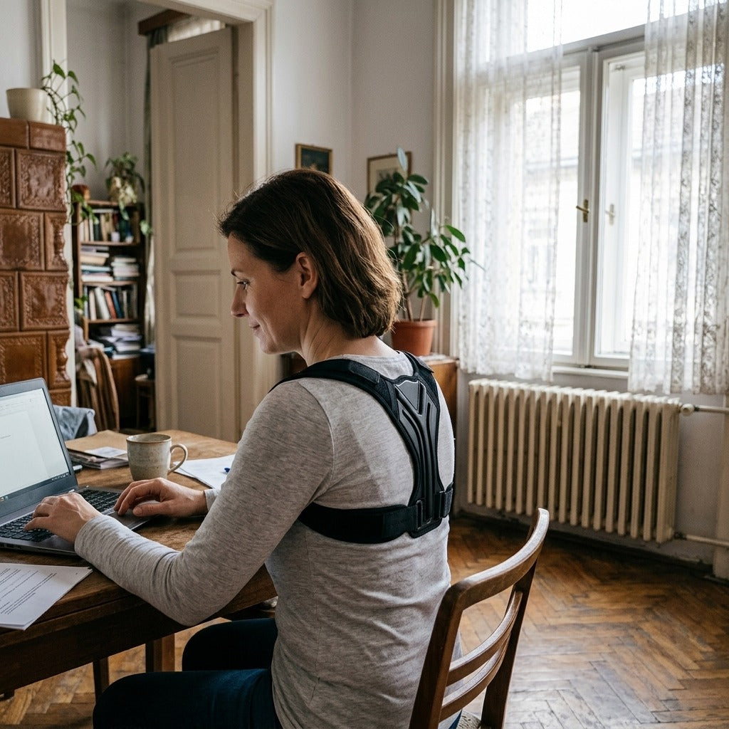 Állítható uniszex kulcscsonttámasz, tartásjavító - a mindennapokban