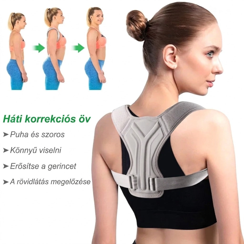 Háti korrekciós öv puha szoros könnyű viselhetőséggel és gerincerősítéssel