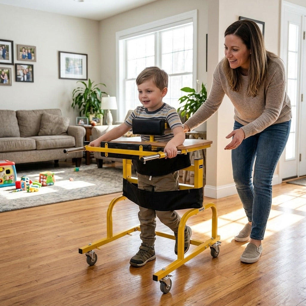 Adjustable Walker and Rollator for Children - in everyday life