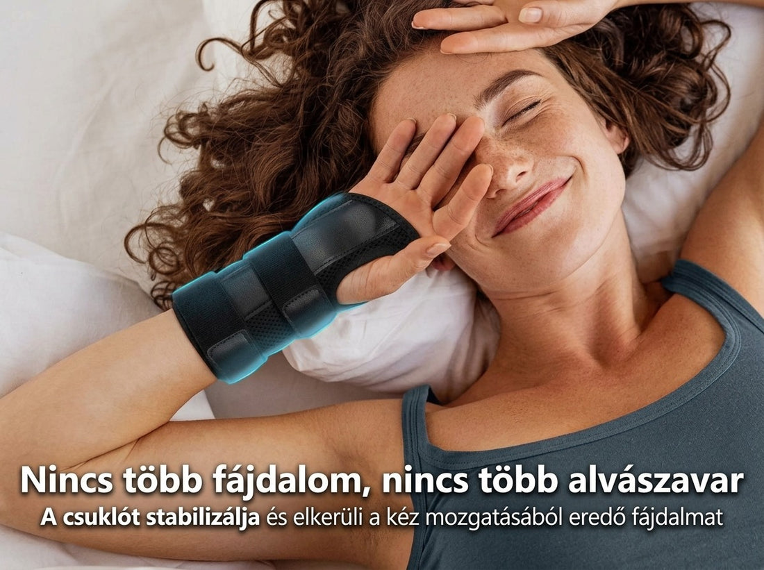 Csuklóstabilizátor a fájdalom és alvászavar kezeléséhez