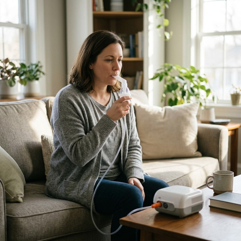 Adult and Baby Nebulizer Accessory Set - at home