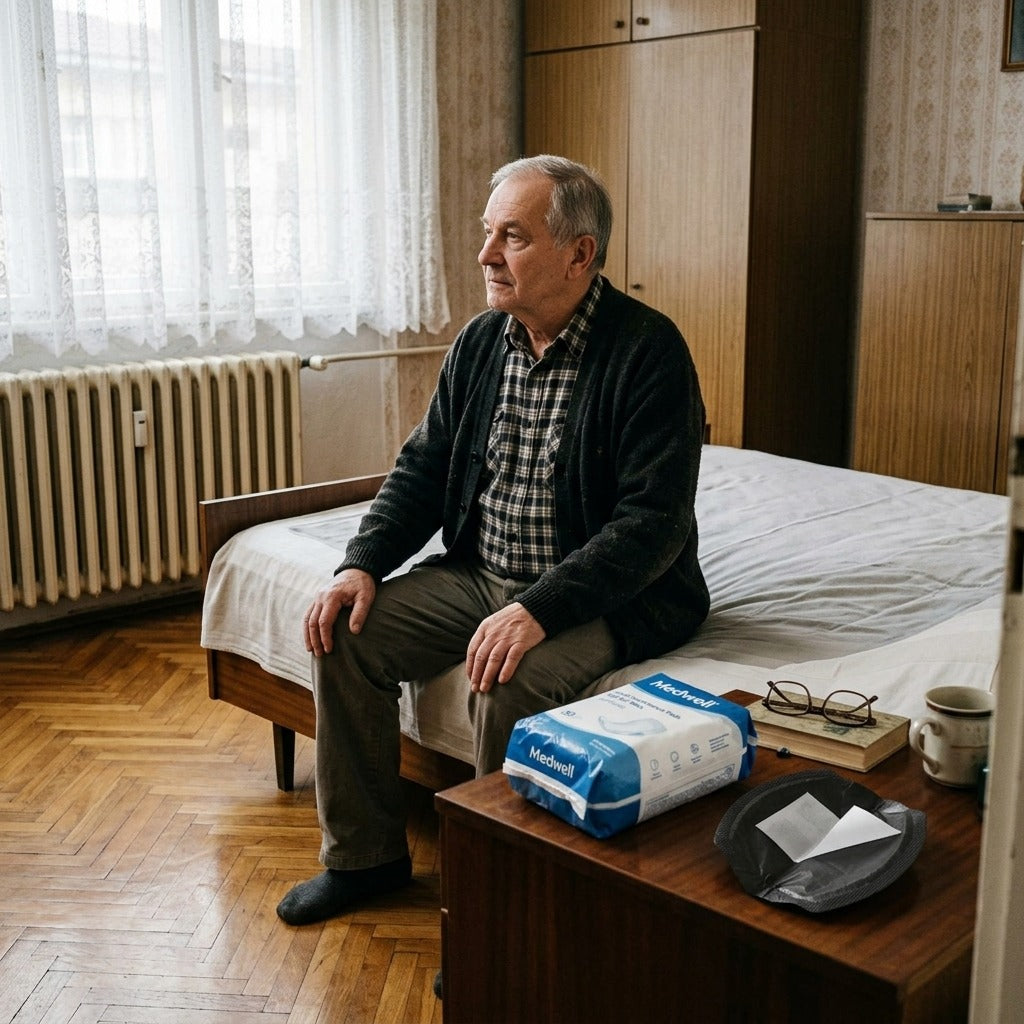 Férfi inkontinenciabetét felnőtteknek, 20 db - a mindennapokban