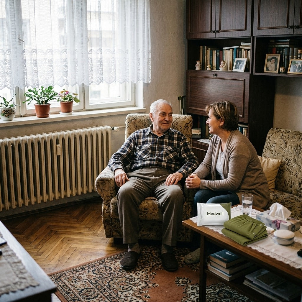 Fel- és lehúzható felnőtt inkontinencia fehérnemű - a mindennapokban