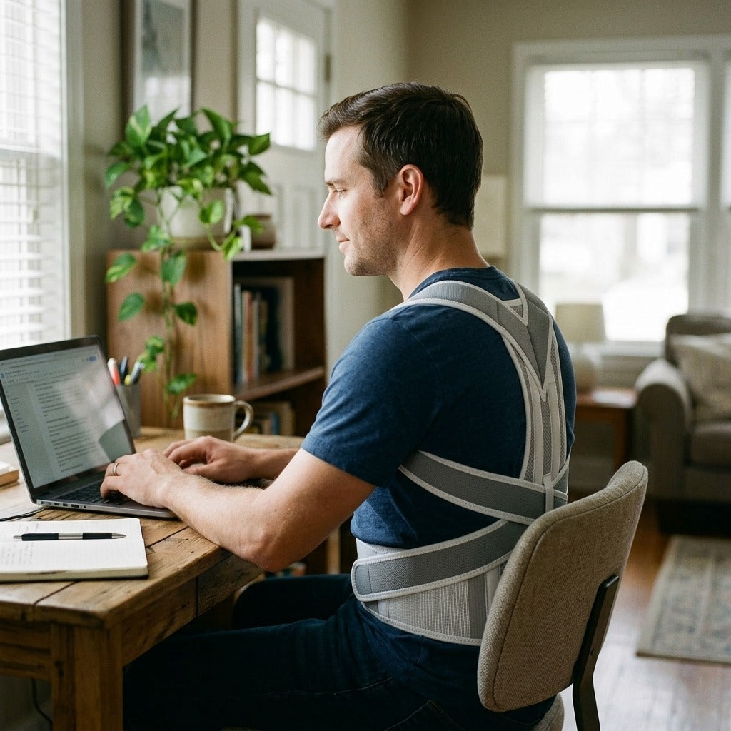 Adult Under-Clothing Posture Belt - in everyday life