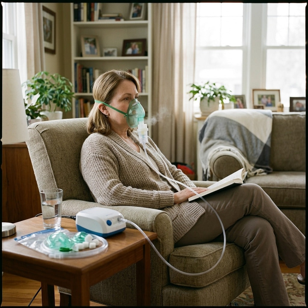 Air Compressor Nebulizer Set with Accessories - in everyday life