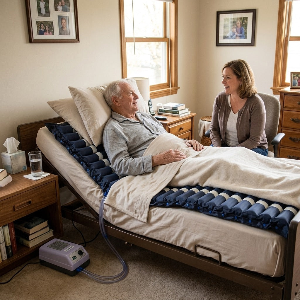 Alternating Pressure Air Mattress with Pump - in everyday life