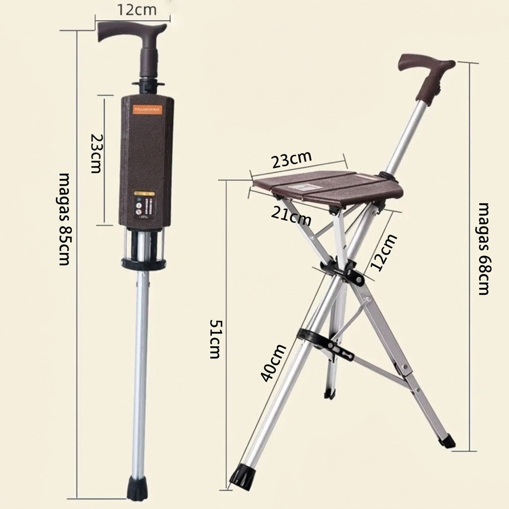 Rollator részletes méretdiagramja méretekkel