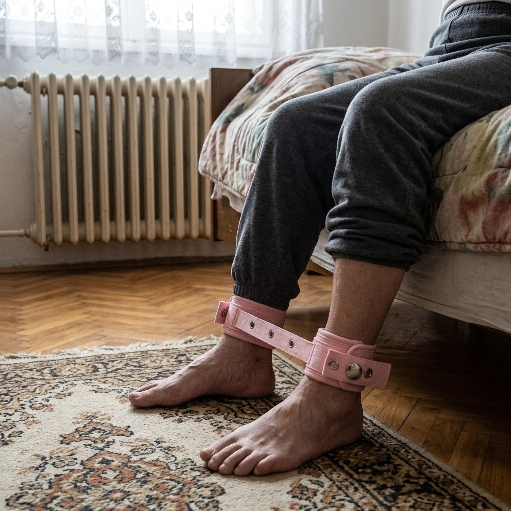 Boka- és lábrögzítő heveder ápoláshoz - használat közben