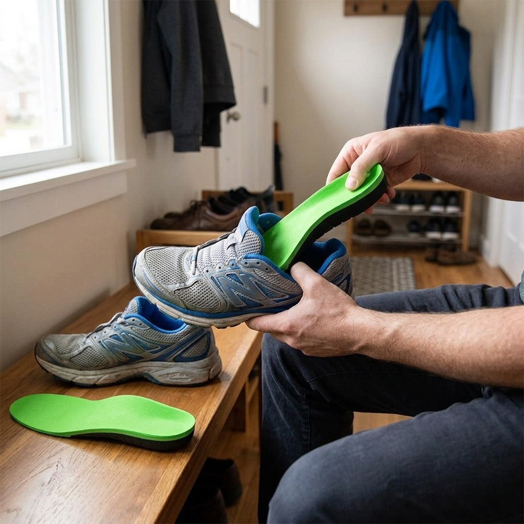 Arch Support Sports Insoles - in use