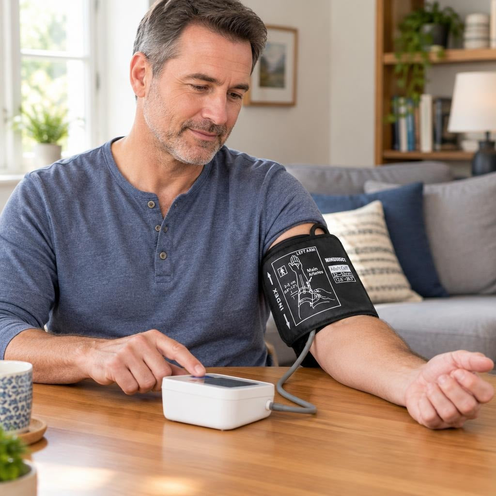 Arm Blood Pressure Monitor Cuff Sleeve - at home