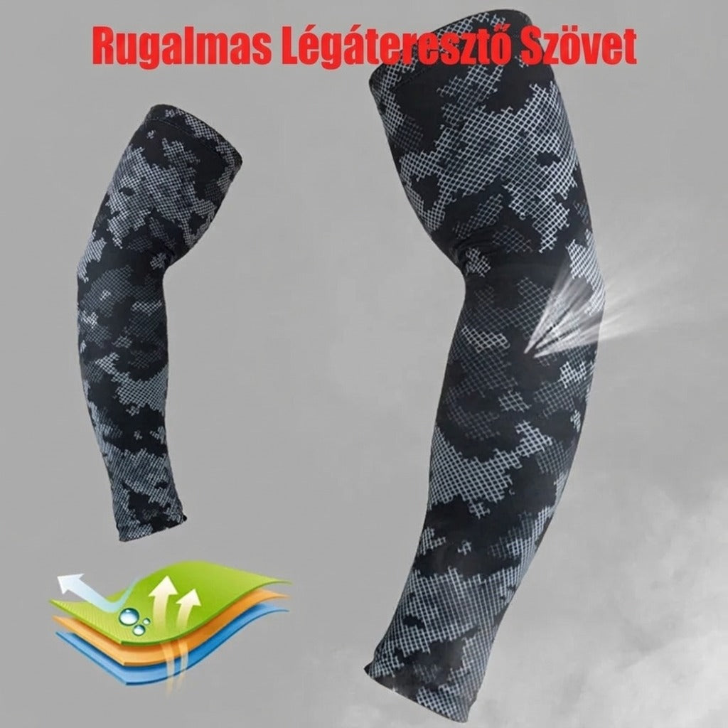 Rugalmas légáteresztő szövet kompressziós ujjak