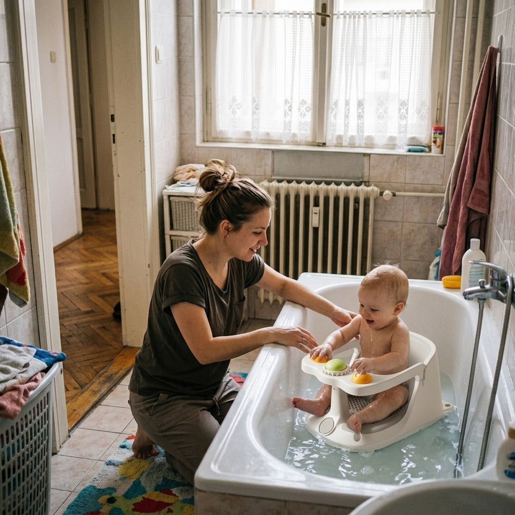Babafürdető szék tapadókorongos talppal - otthon