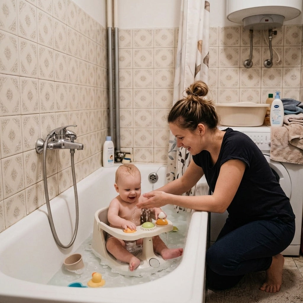 Babafürdető szék tapadókorongos talppal - a mindennapokban