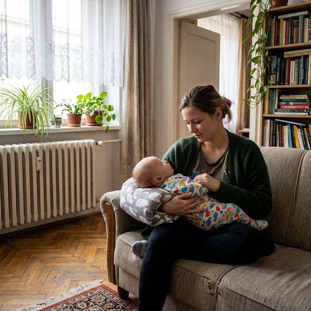Szoptatós karpárna babáknak - a mindennapokban