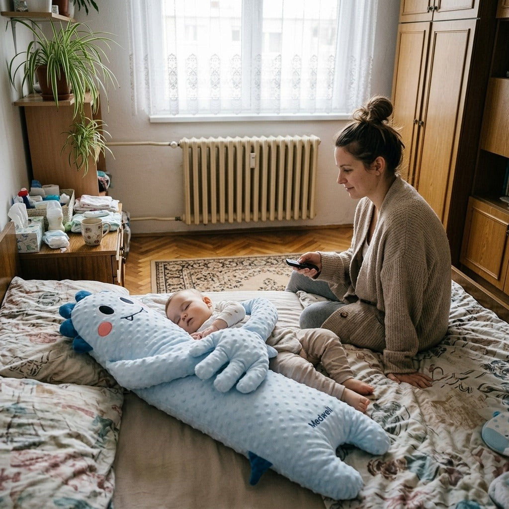 Babapárna nyugtató, távirányítós paskoló mozdulattal - a mindennapokban