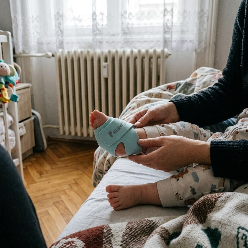 Medwell viselhető gyermek pulzoximéter - használat közben