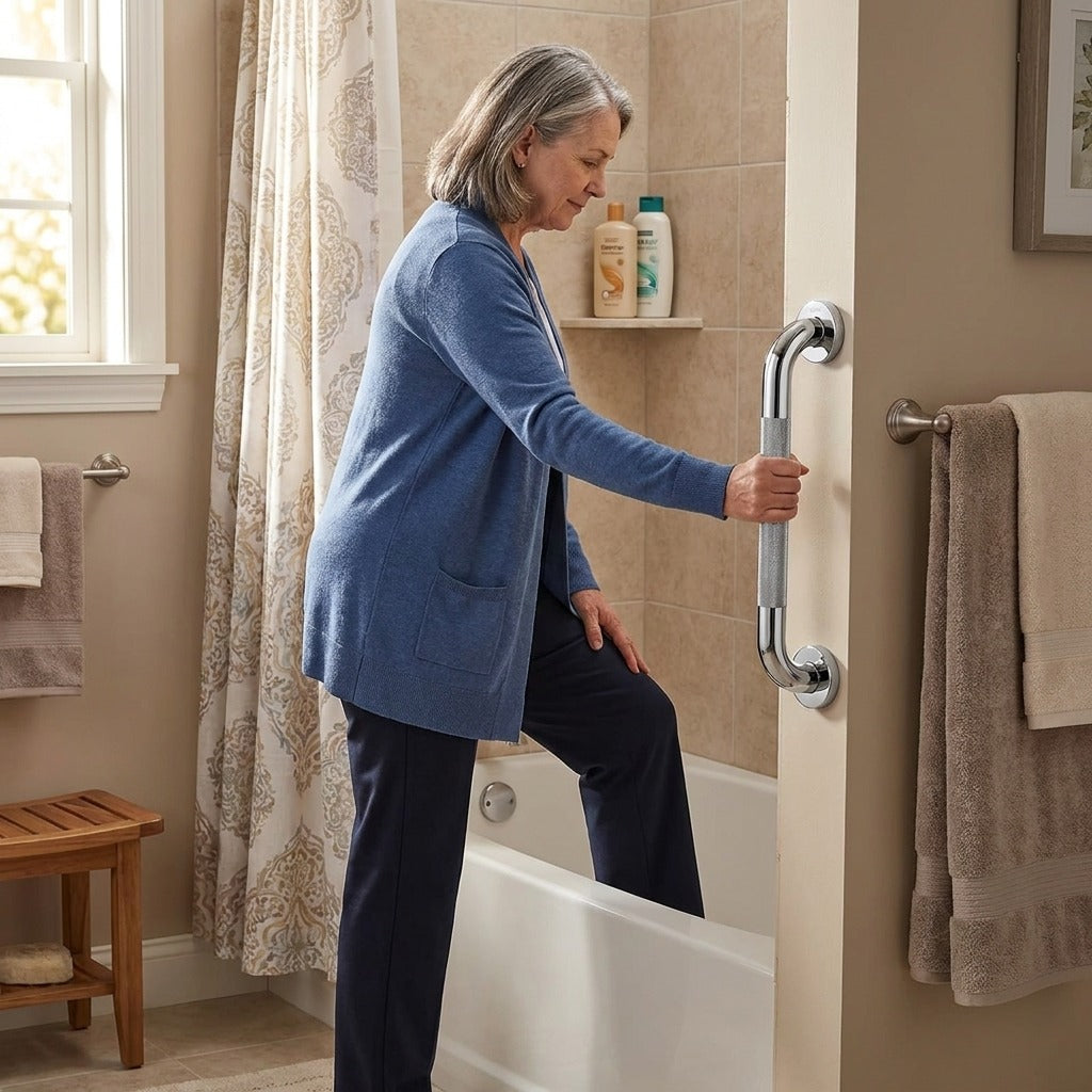 Bathroom Grab Bar Support Handle - at home