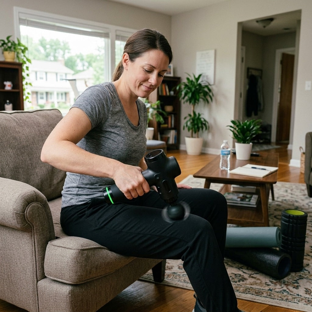 Battery-Powered Vibrating Body Massager - in everyday life