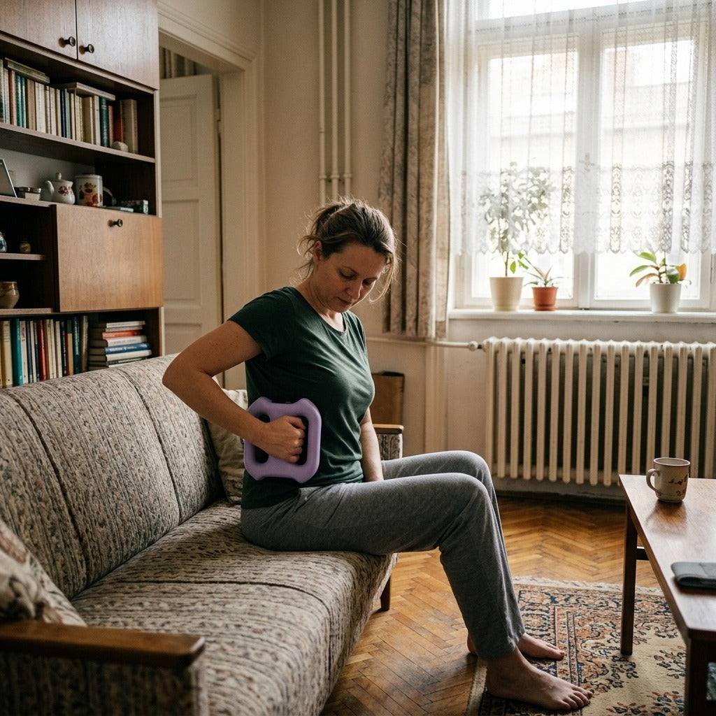 Elemes vibrációs fascia masszázsgyűrű - otthon