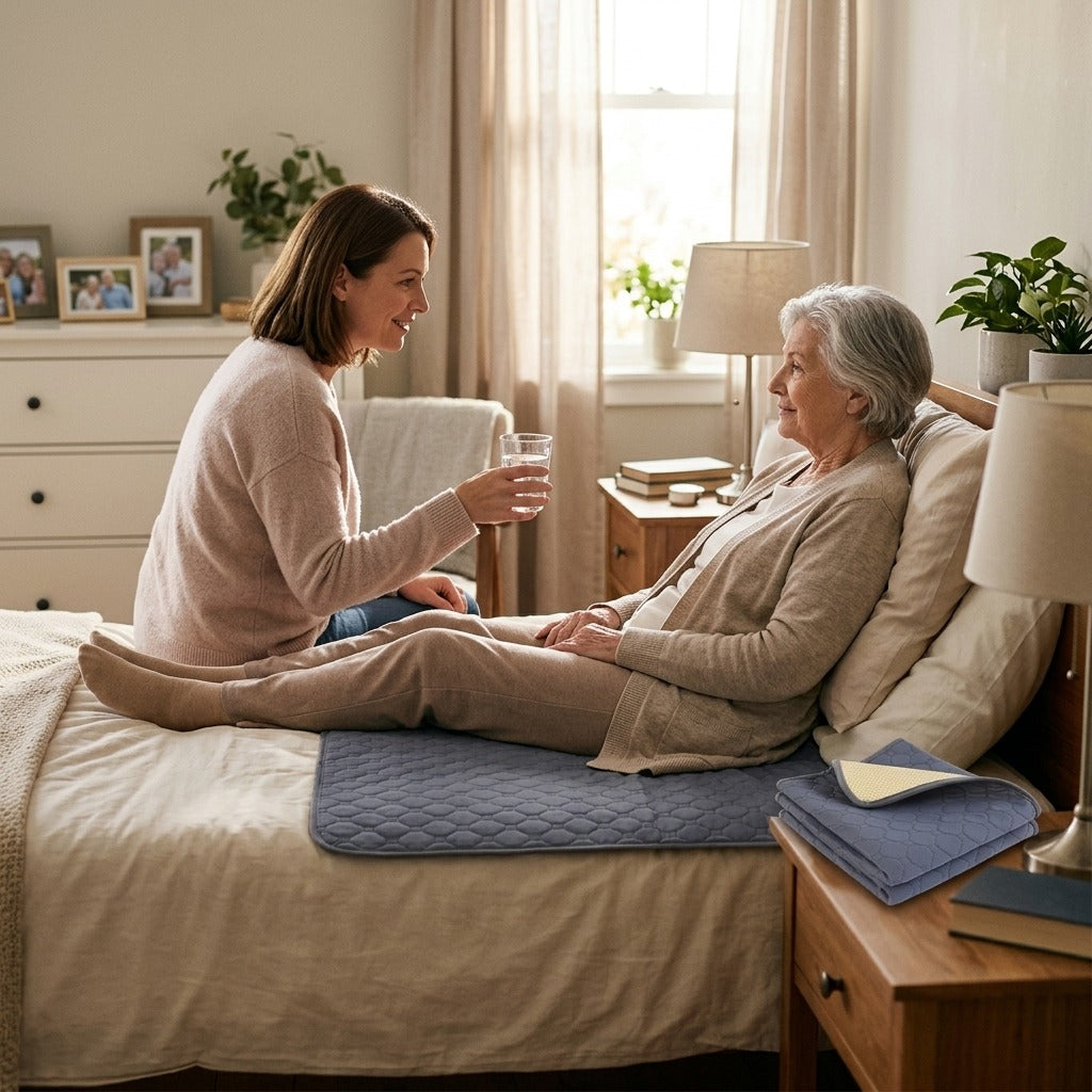 Bedridden Urine Changing Pad for Senior Care - at home