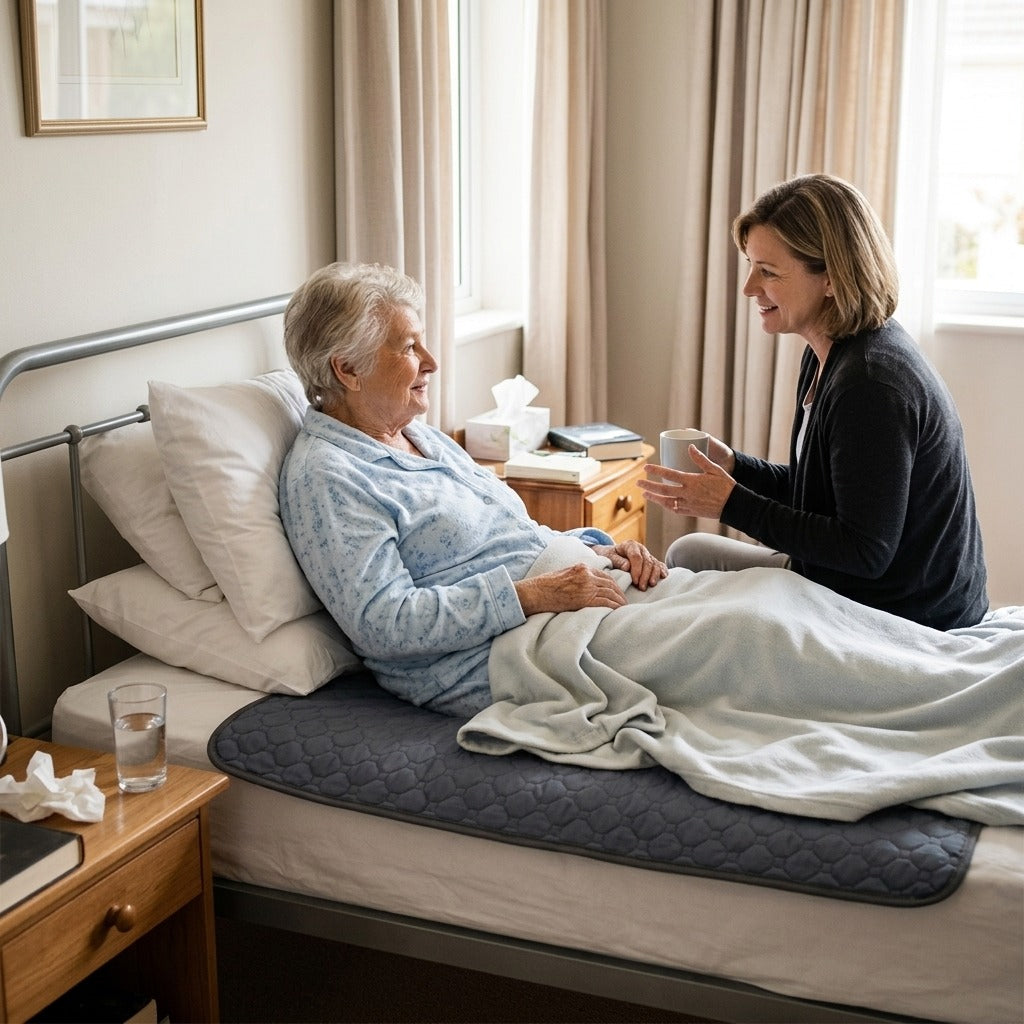 Bedridden Urine Changing Pad for Senior Care - in everyday life
