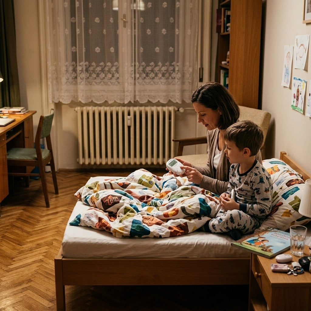 Ágybavizelés-jelző hang- és rezgőjelzéssel - otthon