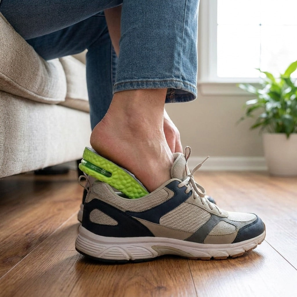 Breathable Air Cushion Arch Insoles - in use