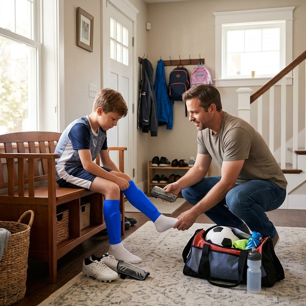 Breathable Calf Compression Sleeve - at home