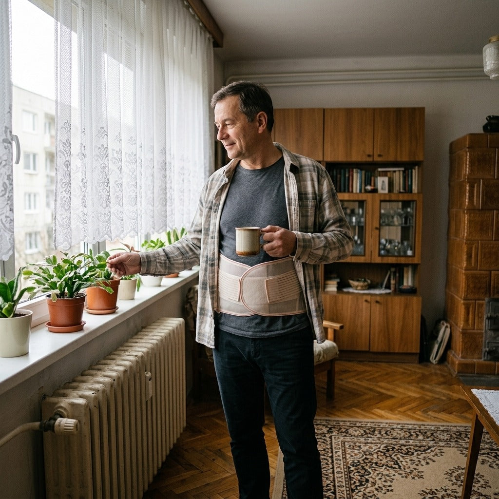 Légáteresztő deréktámasz nőknek és férfiaknak - a mindennapokban
