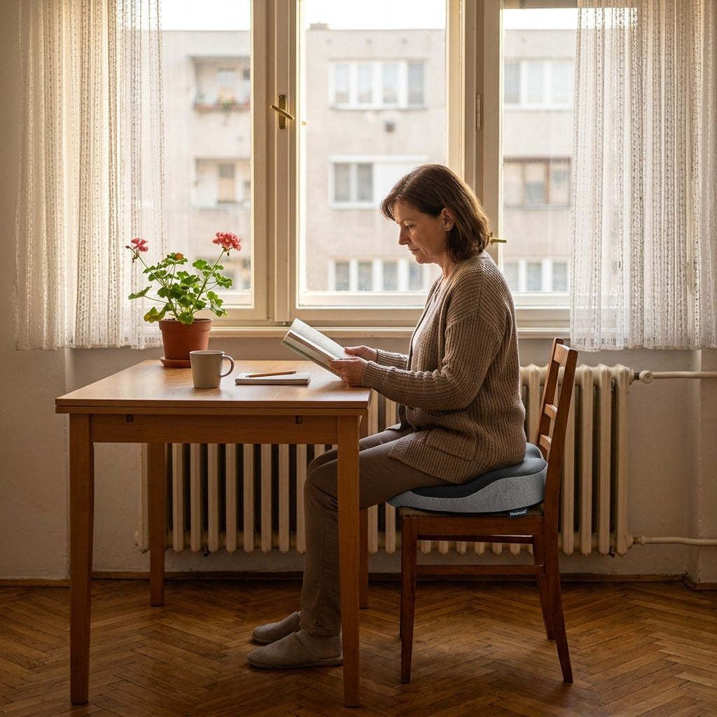 Légáteresztő memóriahabos ülőpárna - otthon