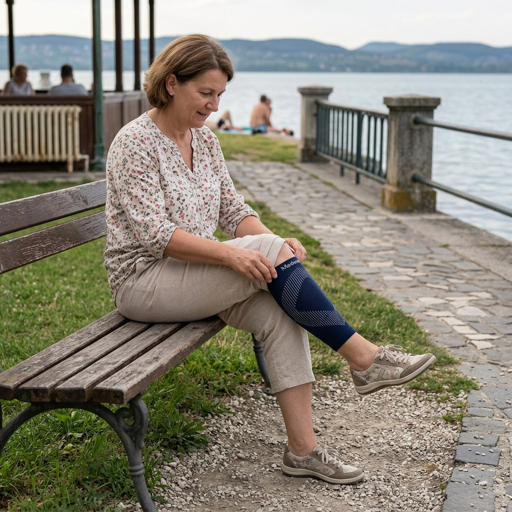 Légáteresztő nylon vádli kompressziós szár - a mindennapokban