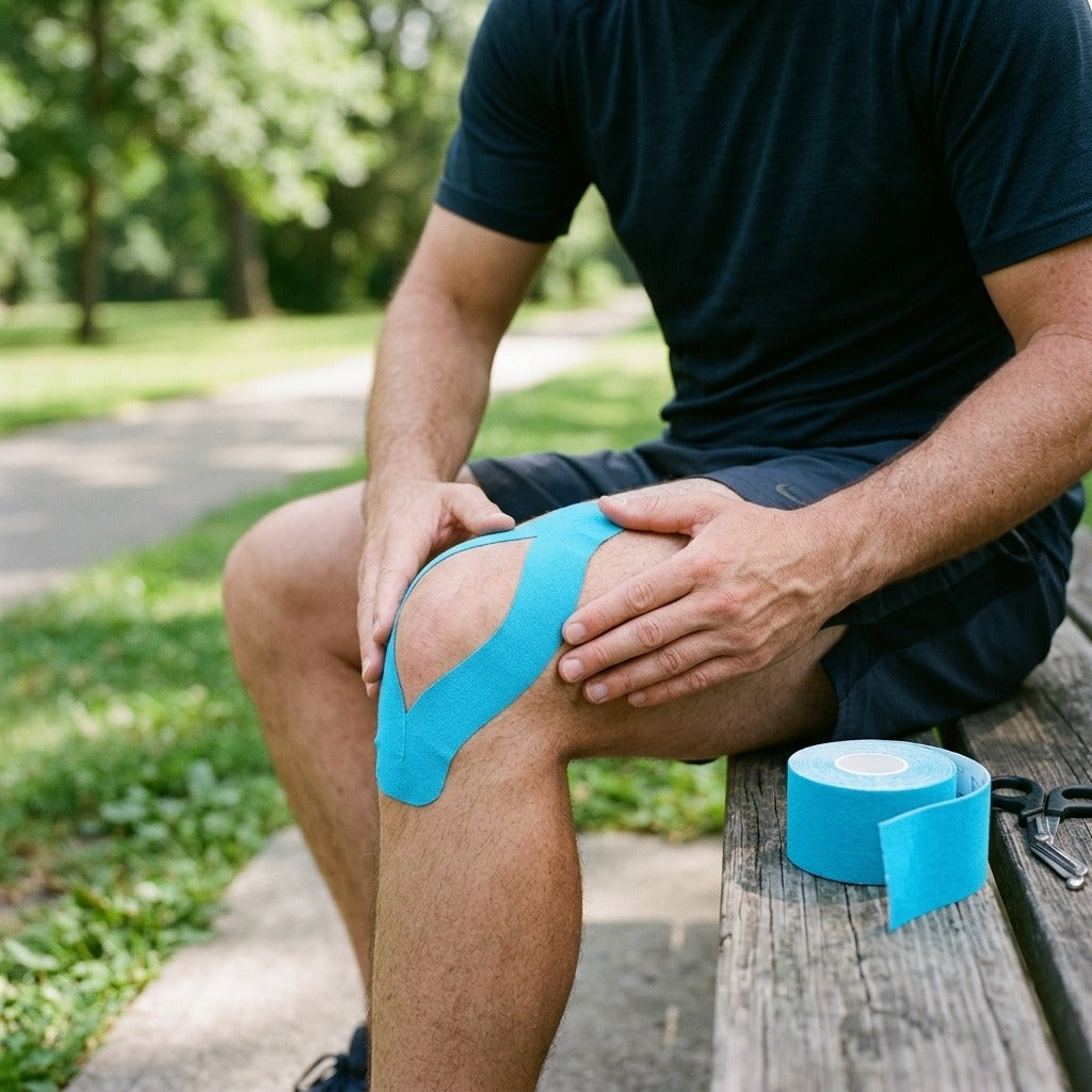 Breathable Waterproof Kinesiology Tape - in use