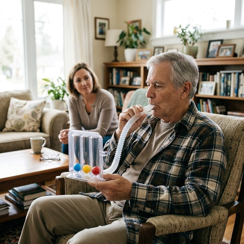 Breathing Exerciser for Chest Training - in everyday life