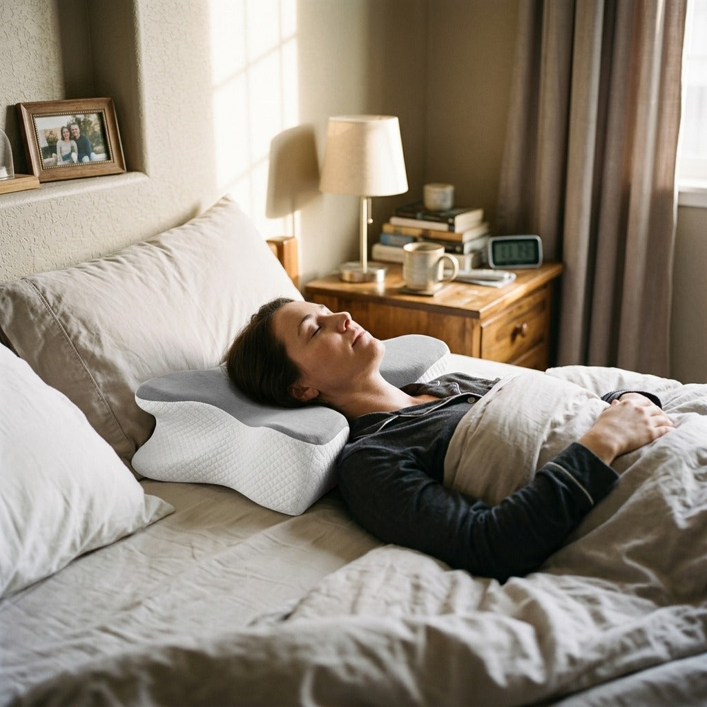 Butterfly-Shaped Memory Foam Neck Pillow - at home