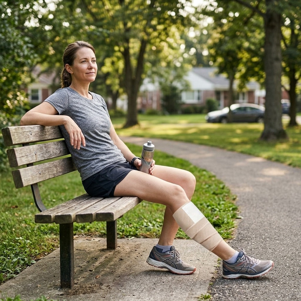 Calf Compression Sleeve for Adults - in everyday life