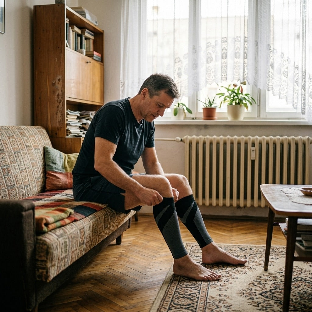 Vádli kompressziós szár futáshoz és állómunkához - otthon