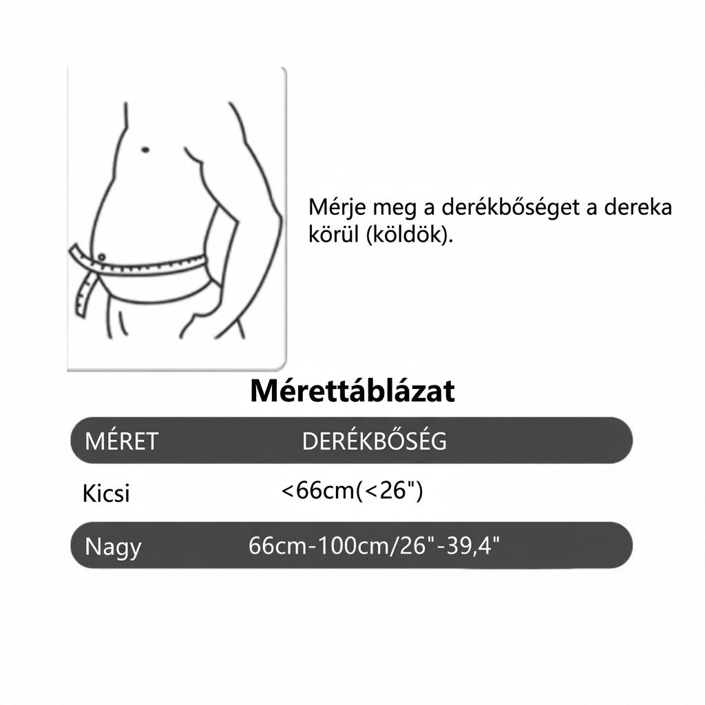 Derékbőség mérésekor köldök magassága mérési útmutató