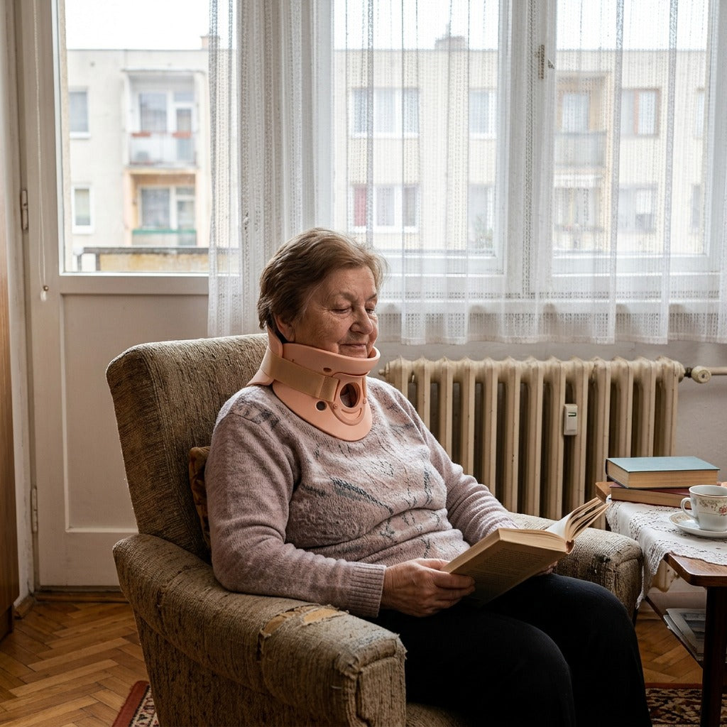 Nyaktámasztó nyakrögzítő - a mindennapokban