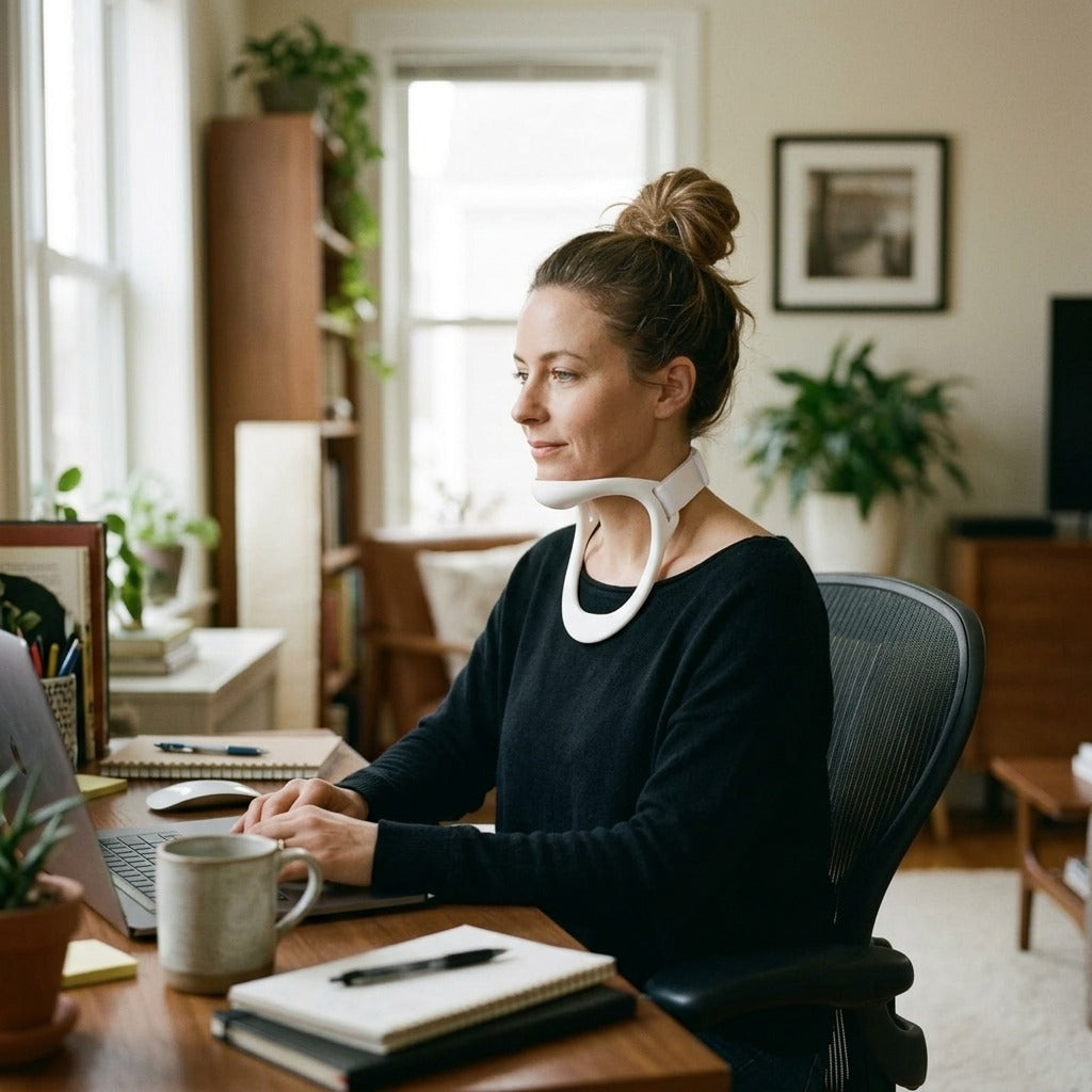 Cervical Neck Support Collar - in everyday life