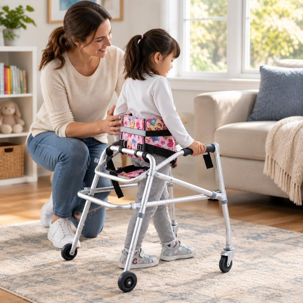 Children's Four-Wheeled Walker - at home
