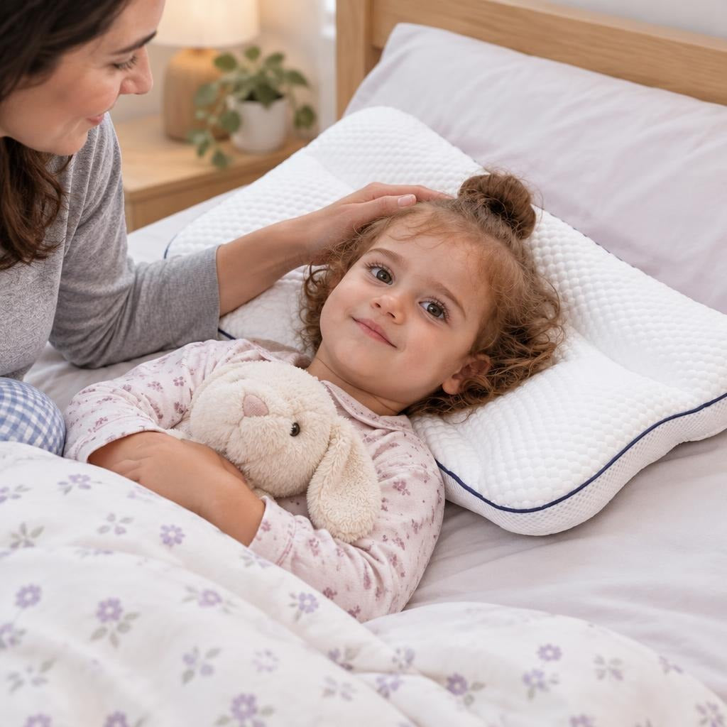 Children's Sleeping Pillow - in use