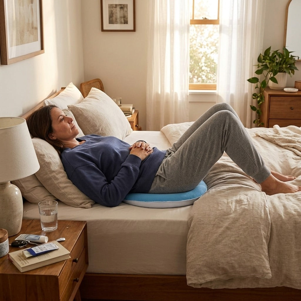 Circle Cotton-Filled Pressure Relief Cushion - at home