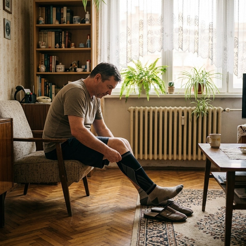 Kompressziós szár vádlihoz, térdhez vagy könyökhöz, 1 db - otthon