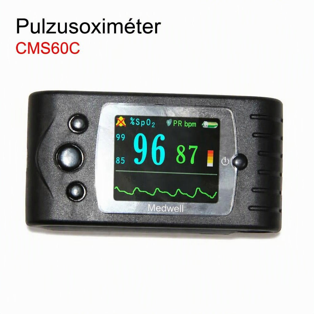 Medwell CMS60C pulzusoximéter színes kijelzővel