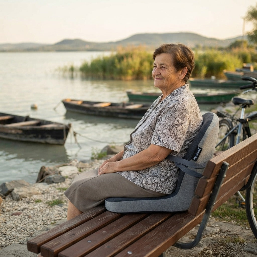 Ergonomikus deréktámaszos ülőpárna - a mindennapokban