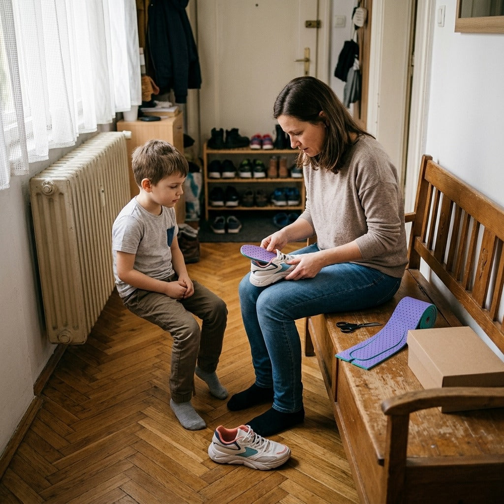 Méretezhető memóriahabos talpbetét felnőtteknek és gyerekeknek - a mindennapokban